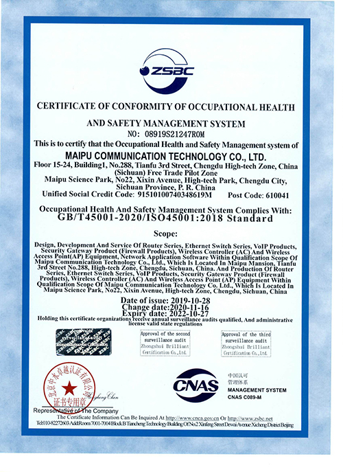 giấy chứng nhận - Certificate iso-45001